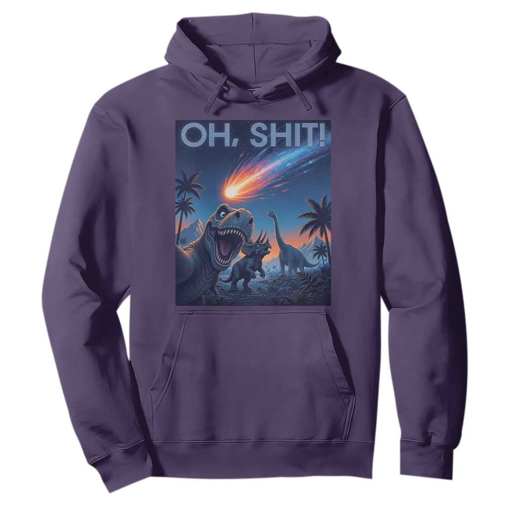Funny Dinosaur Meteorite Hoodie Astronomy Lover Gift