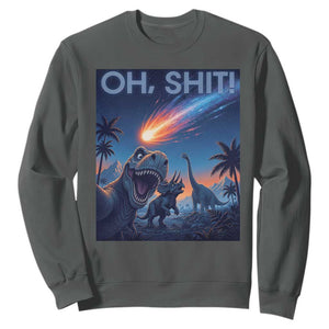 Funny Dinosaur Meteorite Sweatshirt Astronomy Lover Gift