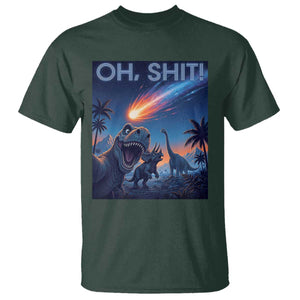 Funny Dinosaur Meteorite T Shirt Astronomy Lover Gift
