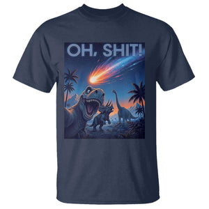 Funny Dinosaur Meteorite T Shirt Astronomy Lover Gift