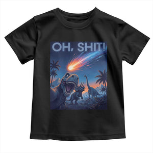 Funny Dinosaur Meteorite Toddler T Shirt Astronomy Lover Gift