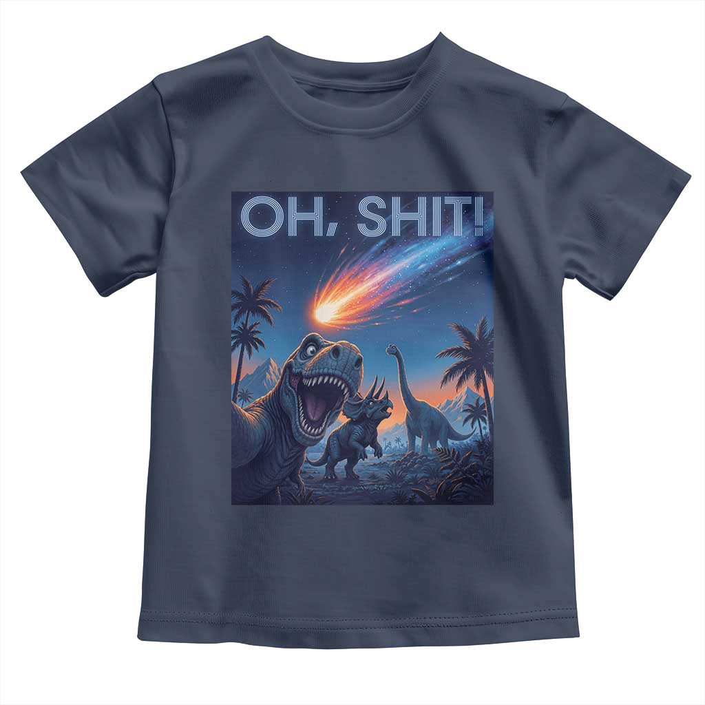 Funny Dinosaur Meteorite Toddler T Shirt Astronomy Lover Gift