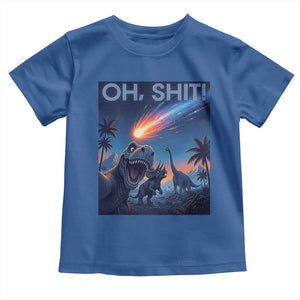 Funny Dinosaur Meteorite Toddler T Shirt Astronomy Lover Gift