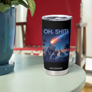 Funny Dinosaur Meteorite Tumbler Cup Astronomy Lover Gift