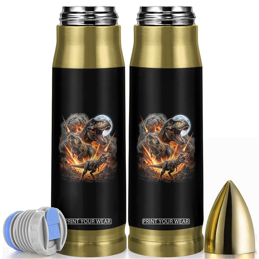 Funny Dinosaur Meteorite Strike Bullet Tumbler Epic Paleontology Gift