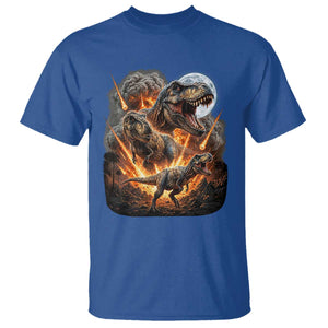 Funny Dinosaur Meteorite Strike T Shirt Epic Paleontology Gift