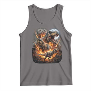 Funny Dinosaur Meteorite Strike Tank Top Epic Paleontology Gift