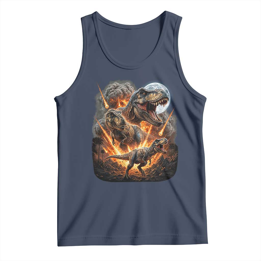 Funny Dinosaur Meteorite Strike Tank Top Epic Paleontology Gift