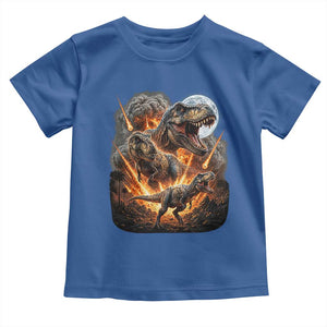Funny Dinosaur Meteorite Strike Toddler T Shirt Epic Paleontology Gift