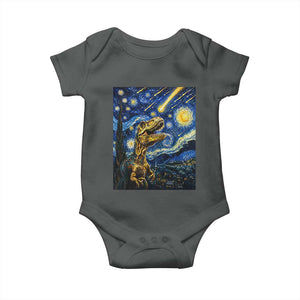 Dinosaur Starry Night Meteor Shower Baby Onesie Astronomy Lover Gift
