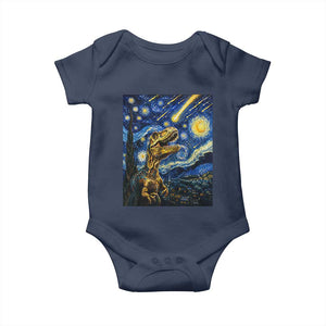 Dinosaur Starry Night Meteor Shower Baby Onesie Astronomy Lover Gift