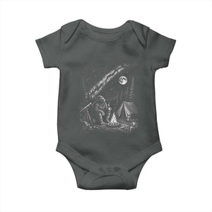 Bigfoot Camping Under Meteor Showers Baby Onesie Stargazer Gift