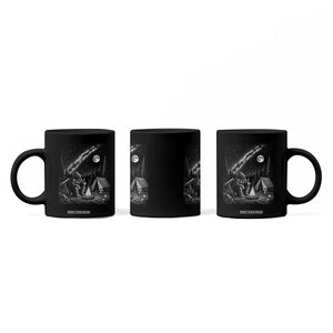 Bigfoot Camping Under Meteor Showers Coffee Mug Stargazer Gift