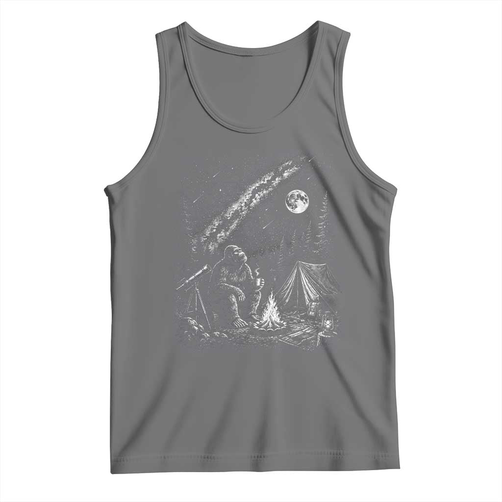 Bigfoot Camping Under Meteor Showers Tank Top Stargazer Gift