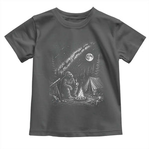 Bigfoot Camping Under Meteor Showers Toddler T Shirt Stargazer Gift