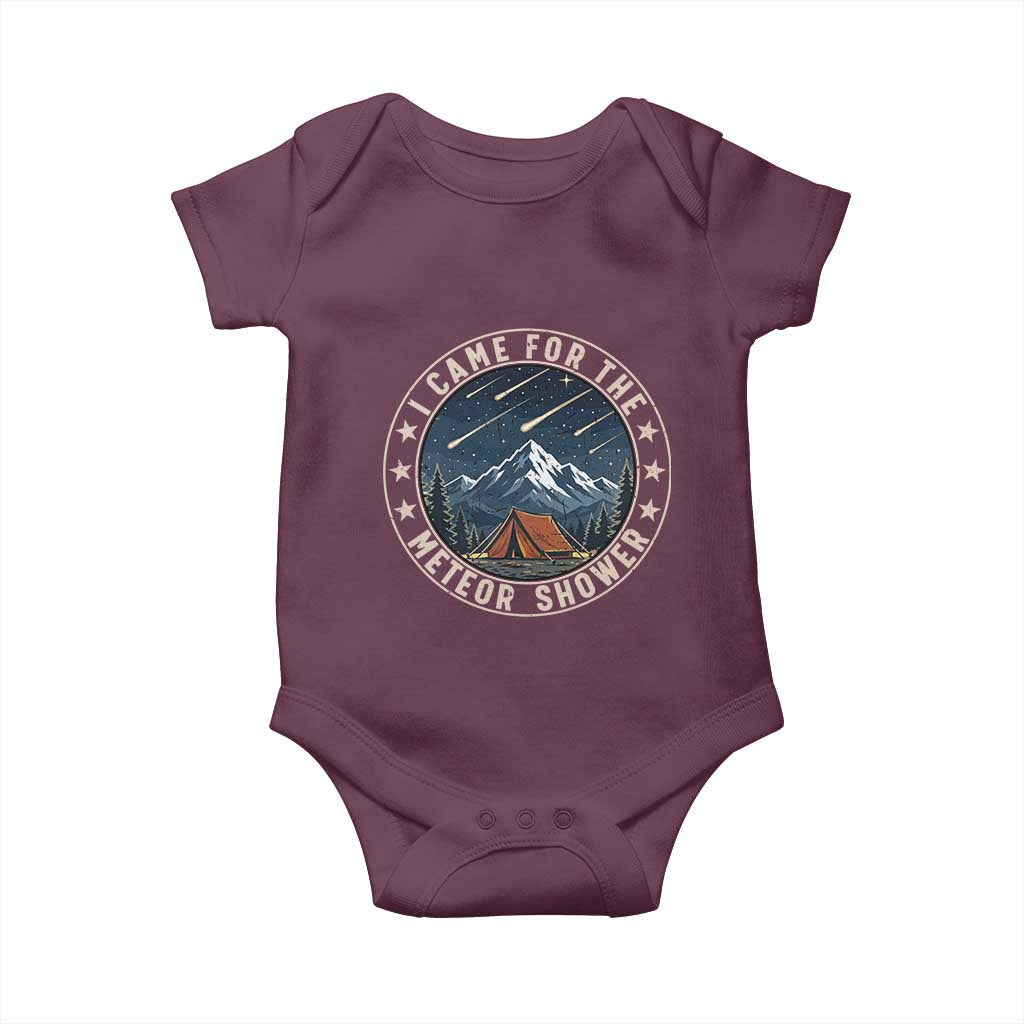 I Came For The Meteor Shower Baby Onesie Funny Astronomy Camping