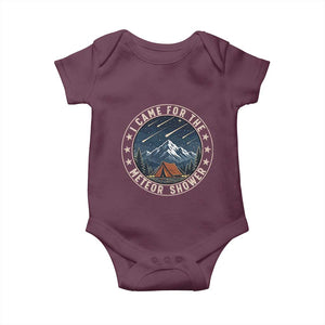 I Came For The Meteor Shower Baby Onesie Funny Astronomy Camping