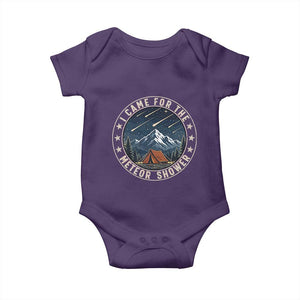 I Came For The Meteor Shower Baby Onesie Funny Astronomy Camping