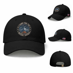 I Came For The Meteor Shower Baseball Cap Funny Astronomy Camping