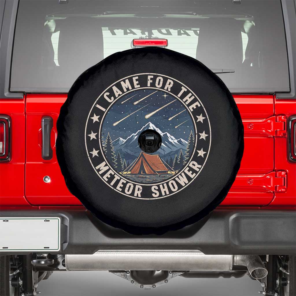 I Came For The Meteor Shower Spare Tire Cover Funny Astronomy Camping