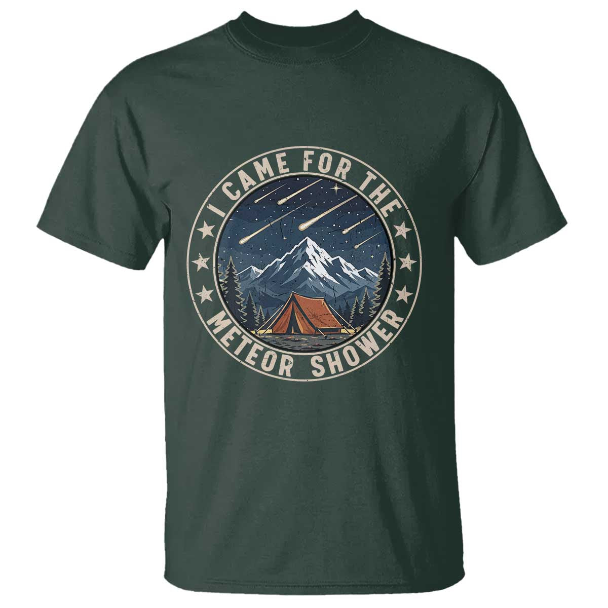 I Came For The Meteor Shower T Shirt Funny Astronomy Camping