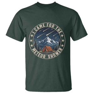 I Came For The Meteor Shower T Shirt Funny Astronomy Camping