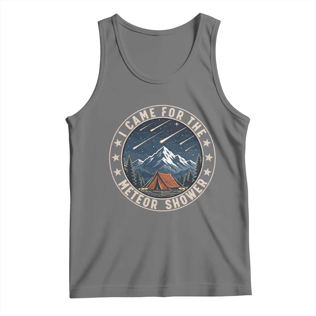 I Came For The Meteor Shower Tank Top Funny Astronomy Camping