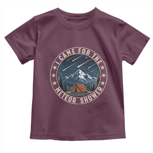 I Came For The Meteor Shower Toddler T Shirt Funny Astronomy Camping
