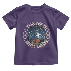 I Came For The Meteor Shower Toddler T Shirt Funny Astronomy Camping