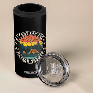 I Came For The Meteor Shower 4 in 1 Can Cooler Tumbler Stargazer Camping Gift