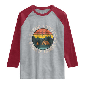 I Came For The Meteor Shower Raglan Shirt Stargazer Camping Gift