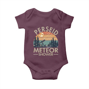 Perseid Meteor Shower Baby Onesie Vintage Astronomy Lover