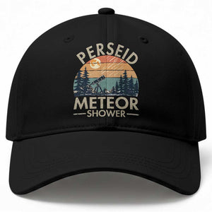 Perseid Meteor Shower Baseball Cap Vintage Astronomy Lover