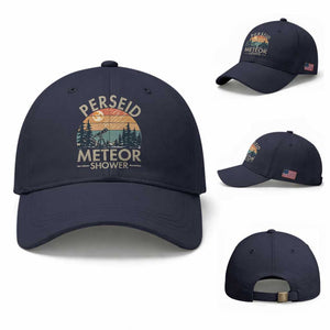 Perseid Meteor Shower Baseball Cap Vintage Astronomy Lover