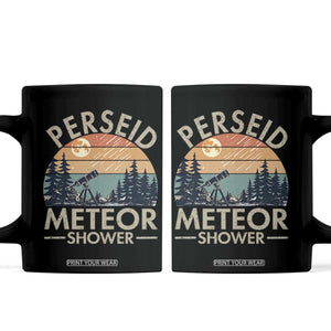 Perseid Meteor Shower Coffee Mug Vintage Astronomy Lover