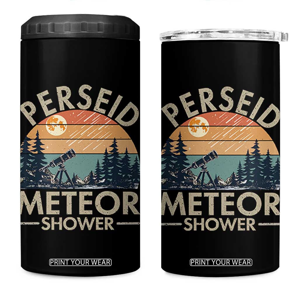 Perseid Meteor Shower 4 in 1 Can Cooler Tumbler Vintage Astronomy Lover