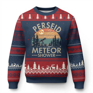 Perseid Meteor Shower Ugly Christmas Sweater Vintage Astronomy Lover