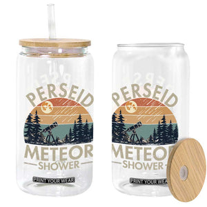 Perseid Meteor Shower Glass Can Vintage Astronomy Lover