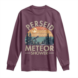 Perseid Meteor Shower Long Sleeve Shirt Vintage Astronomy Lover