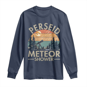 Perseid Meteor Shower Long Sleeve Shirt Vintage Astronomy Lover