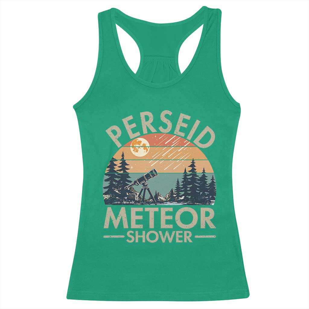 Perseid Meteor Shower Racerback Tank Top Vintage Astronomy Lover