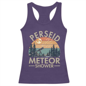 Perseid Meteor Shower Racerback Tank Top Vintage Astronomy Lover