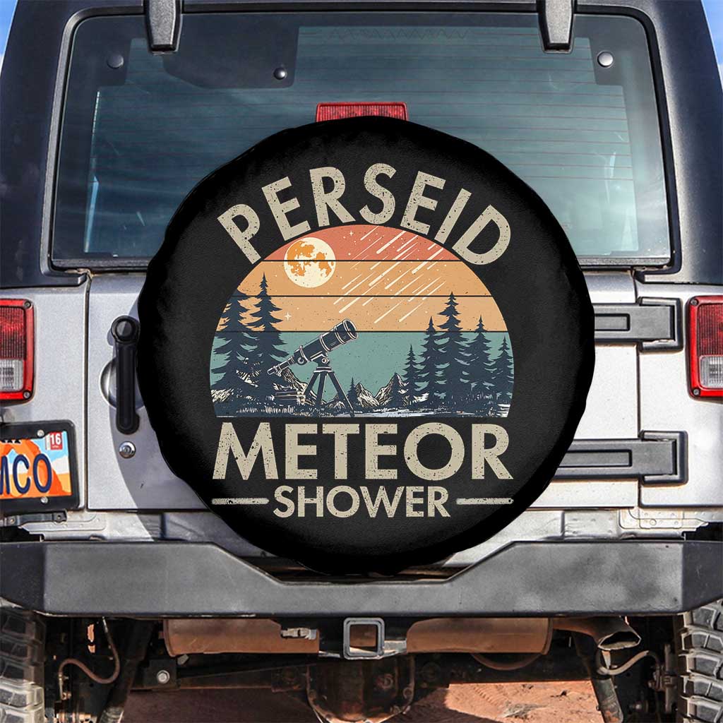 Perseid Meteor Shower Spare Tire Cover Vintage Astronomy Lover