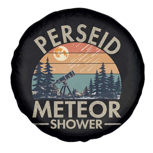 Perseid Meteor Shower Spare Tire Cover Vintage Astronomy Lover