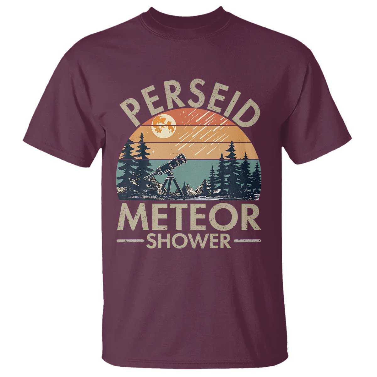 Perseid Meteor Shower T Shirt Vintage Astronomy Lover