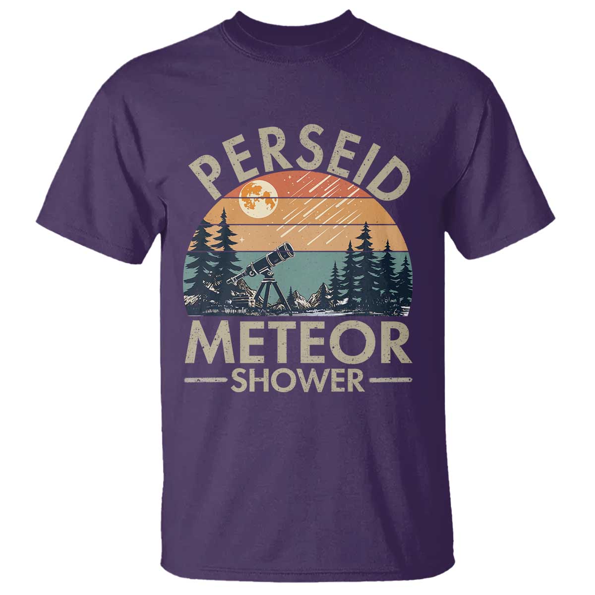 Perseid Meteor Shower T Shirt Vintage Astronomy Lover