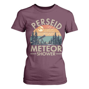 Perseid Meteor Shower T Shirt For Women Vintage Astronomy Lover