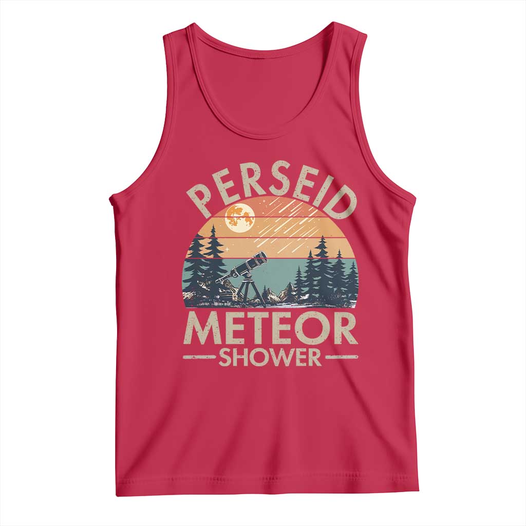 Perseid Meteor Shower Tank Top Vintage Astronomy Lover