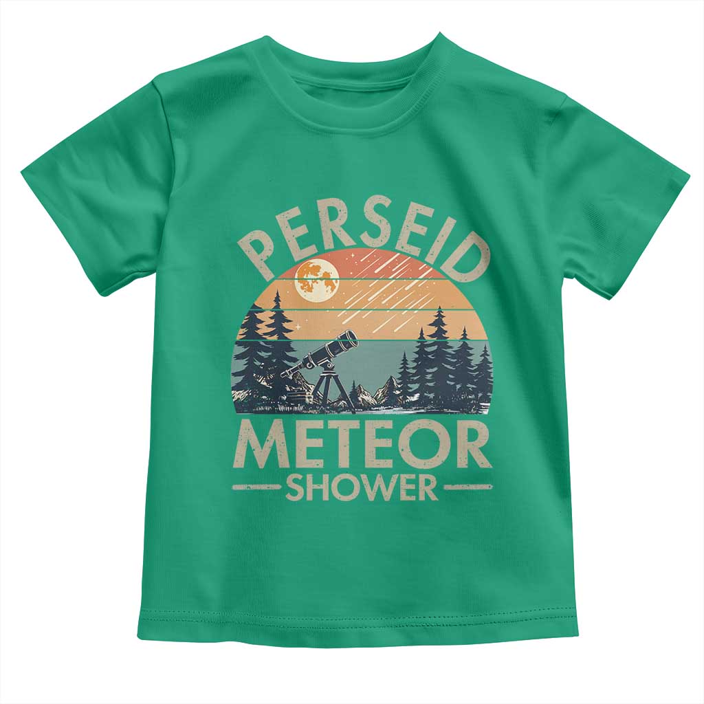 Perseid Meteor Shower Toddler T Shirt Vintage Astronomy Lover