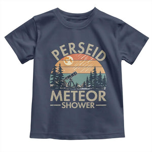 Perseid Meteor Shower Toddler T Shirt Vintage Astronomy Lover